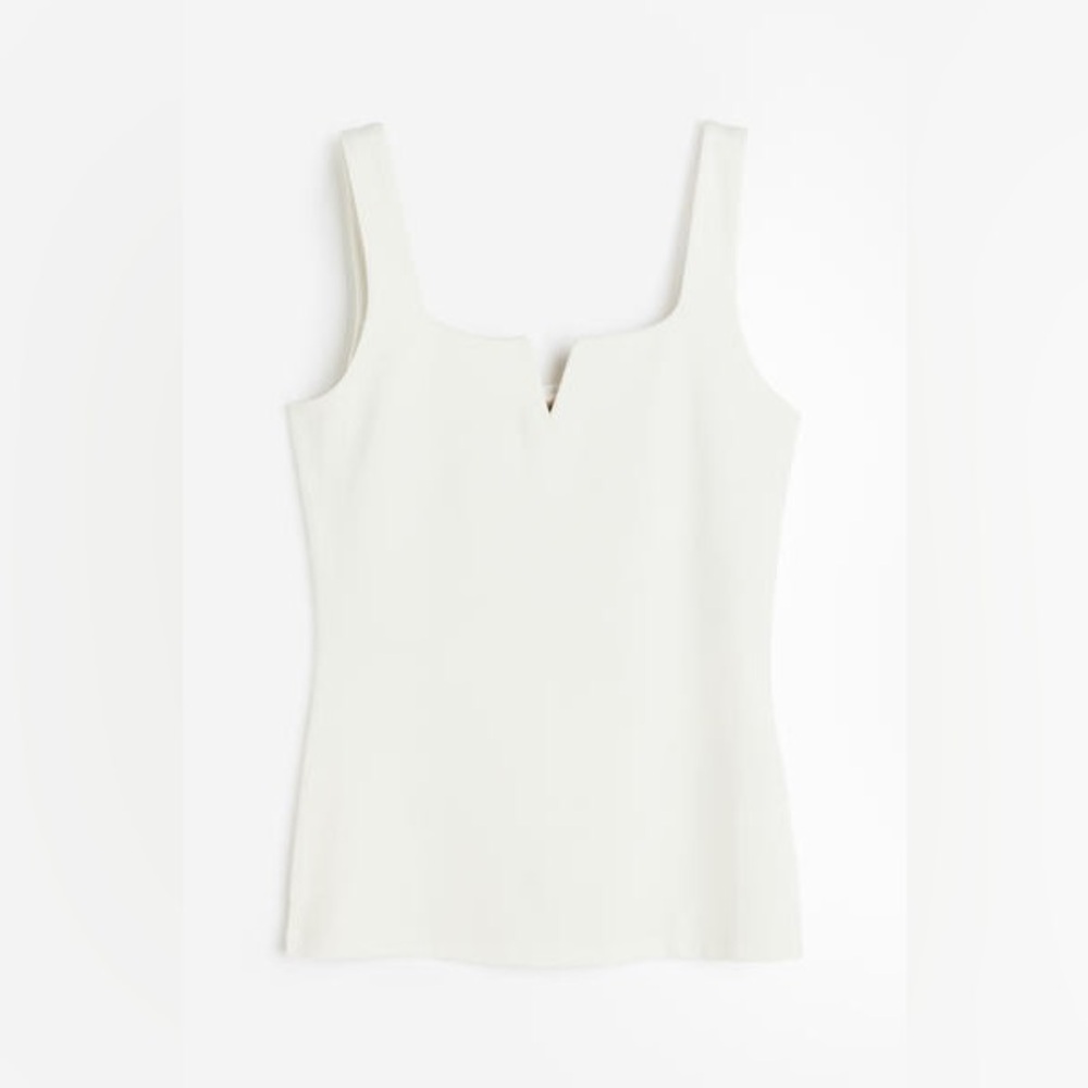 Boned V-Cut Tank Top